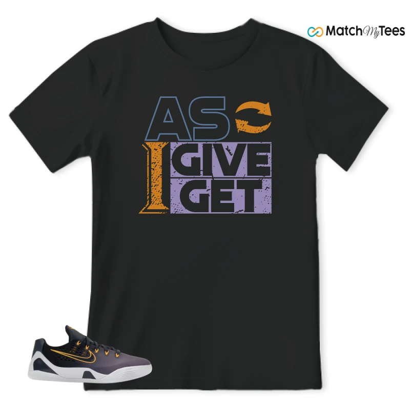 NIKE KOBE 9 EM LOW FADE (GS) SNEAKER Matching Tees t-shirt
