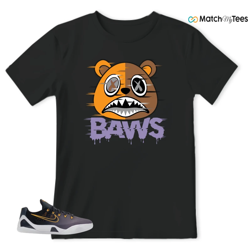 NIKE KOBE 9 EM LOW FADE (GS) SNEAKER Matching Tees t-shirt