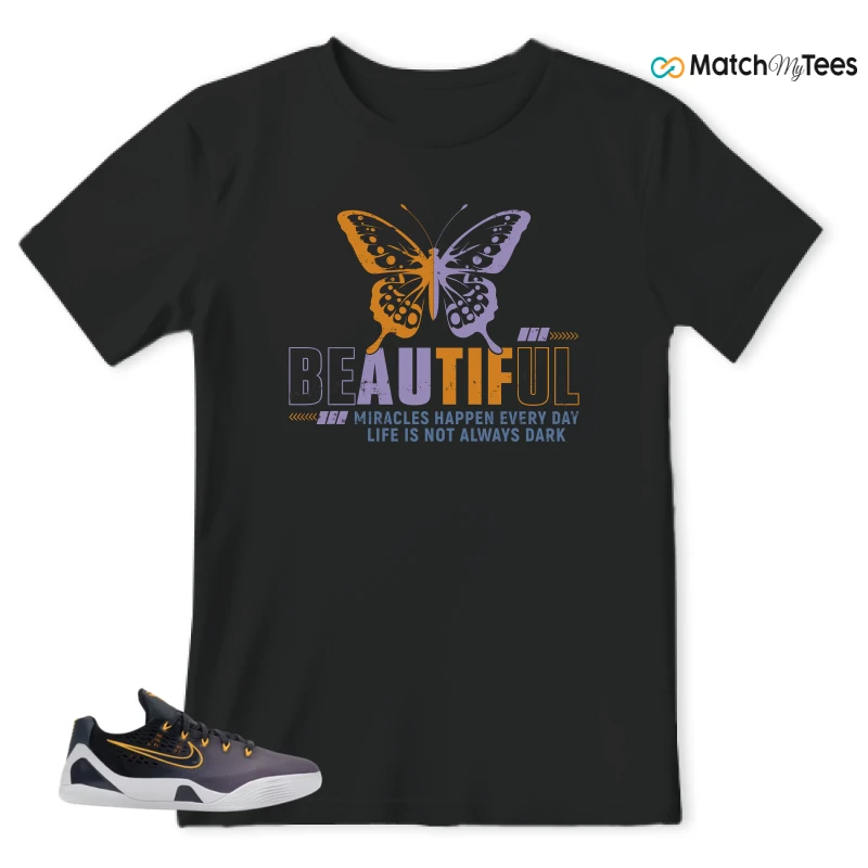 NIKE KOBE 9 EM LOW FADE (GS) SNEAKER Matching Tees t-shirt