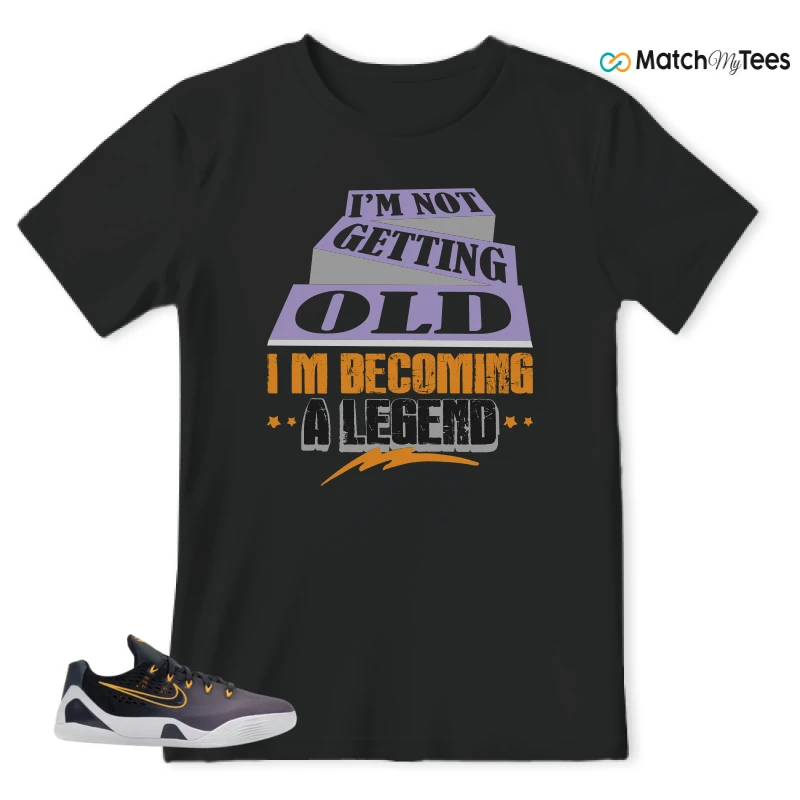 NIKE KOBE 9 EM LOW FADE (GS) SNEAKER Matching Tees t-shirt