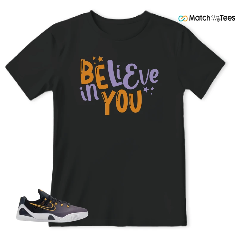 NIKE KOBE 9 EM LOW FADE (GS) SNEAKER Matching Tees t-shirt