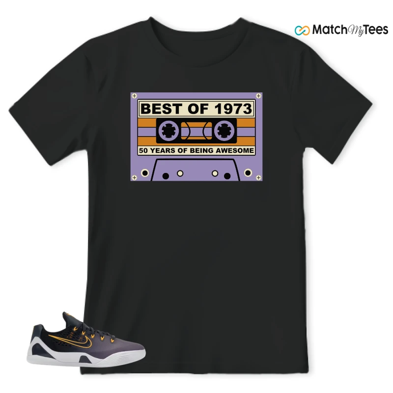 NIKE KOBE 9 EM LOW FADE (GS) SNEAKER Matching Tees t-shirt
