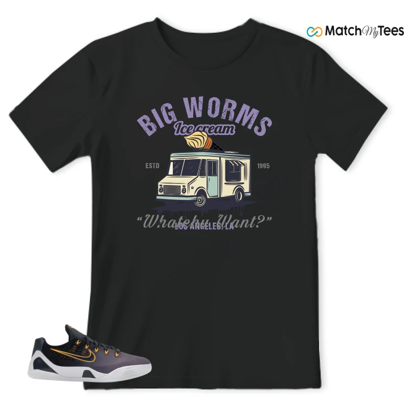 NIKE KOBE 9 EM LOW FADE (GS) SNEAKER Matching Tees t-shirt