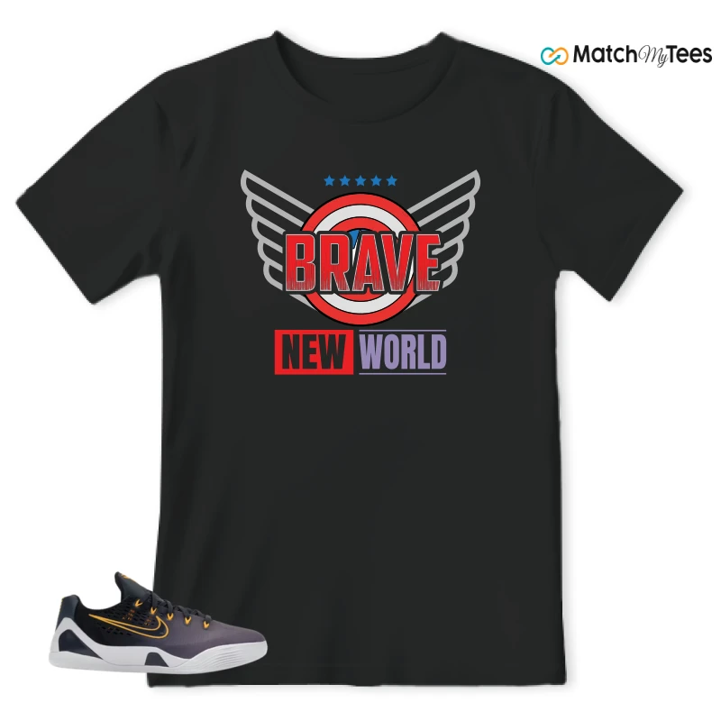 NIKE KOBE 9 EM LOW FADE (GS) SNEAKER Matching Tees t-shirt