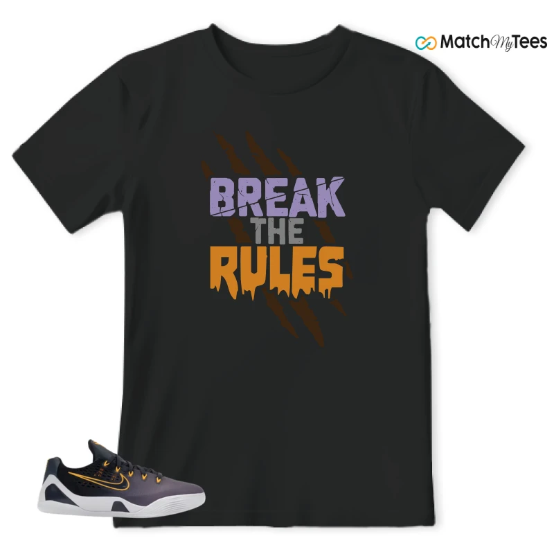 NIKE KOBE 9 EM LOW FADE (GS) SNEAKER Matching Tees t-shirt
