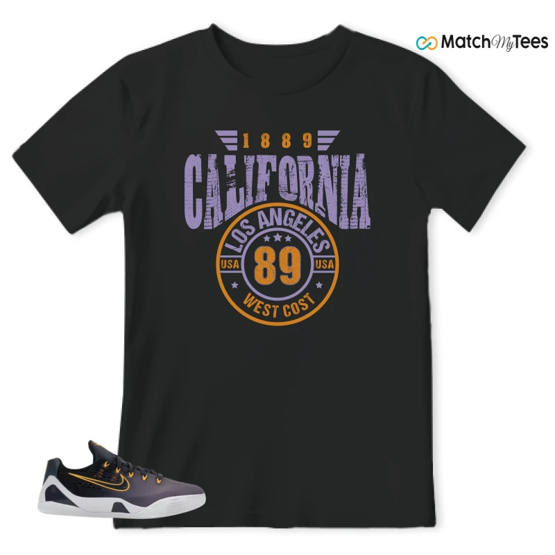 NIKE KOBE 9 EM LOW FADE (GS) SNEAKER Matching Tees t-shirt