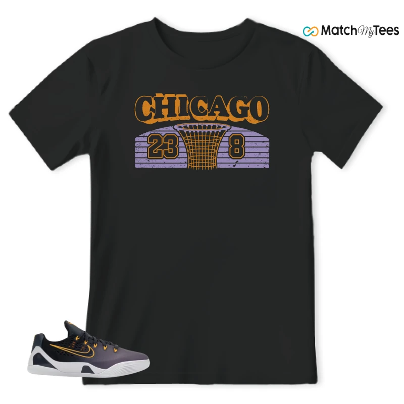 NIKE KOBE 9 EM LOW FADE (GS) SNEAKER Matching Tees t-shirt