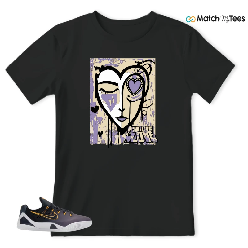 NIKE KOBE 9 EM LOW FADE (GS) SNEAKER Matching Tees t-shirt