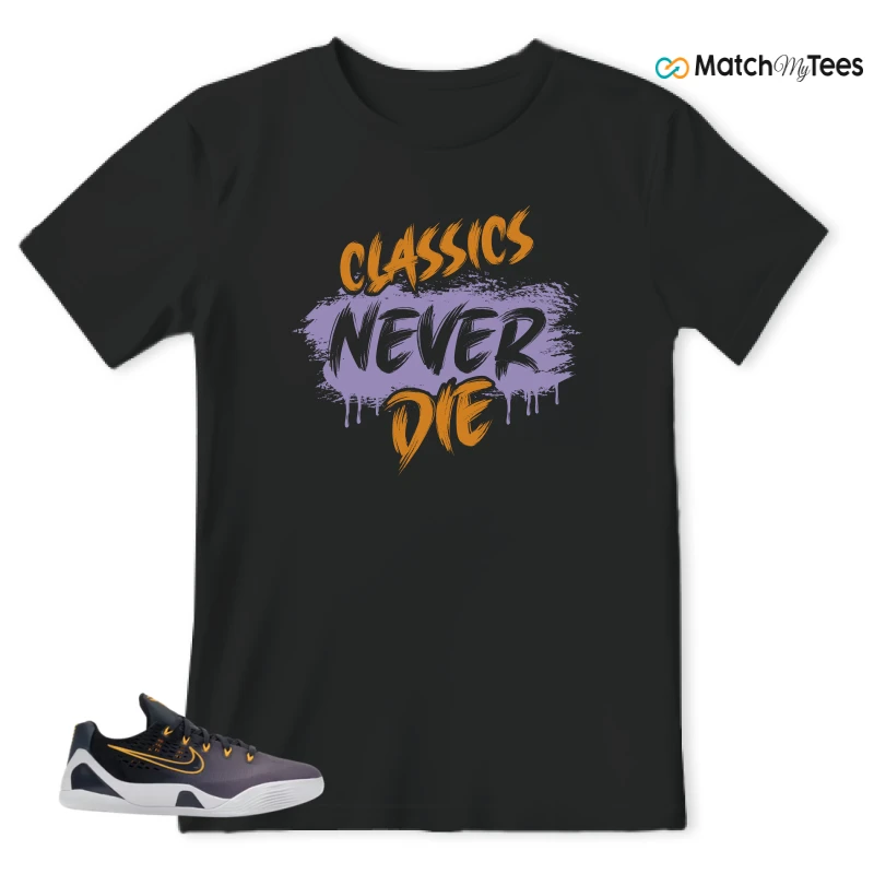 NIKE KOBE 9 EM LOW FADE (GS) SNEAKER Matching Tees t-shirt