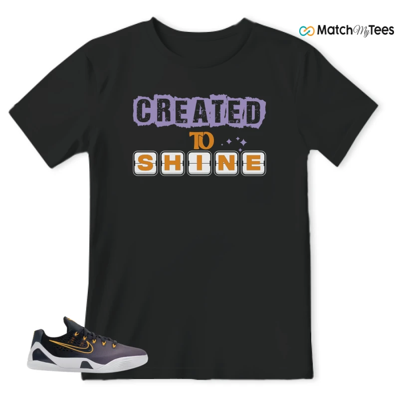 NIKE KOBE 9 EM LOW FADE (GS) SNEAKER Matching Tees t-shirt