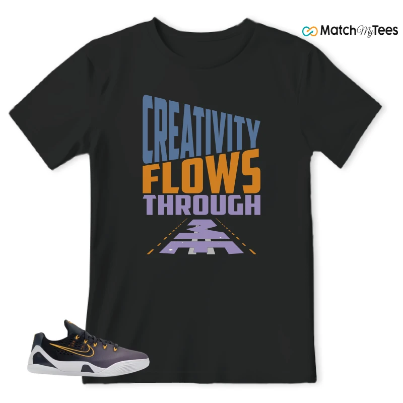 NIKE KOBE 9 EM LOW FADE (GS) SNEAKER Matching Tees t-shirt