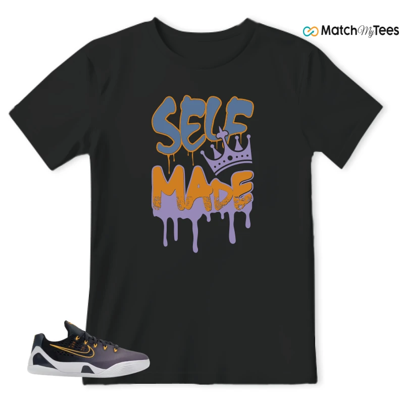NIKE KOBE 9 EM LOW FADE (GS) SNEAKER Matching Tees t-shirt