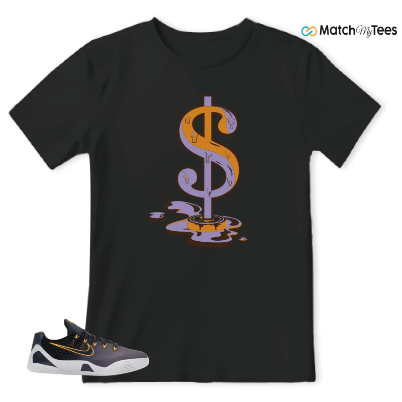 NIKE KOBE 9 EM LOW FADE (GS) SNEAKER Matching Tees t-shirt