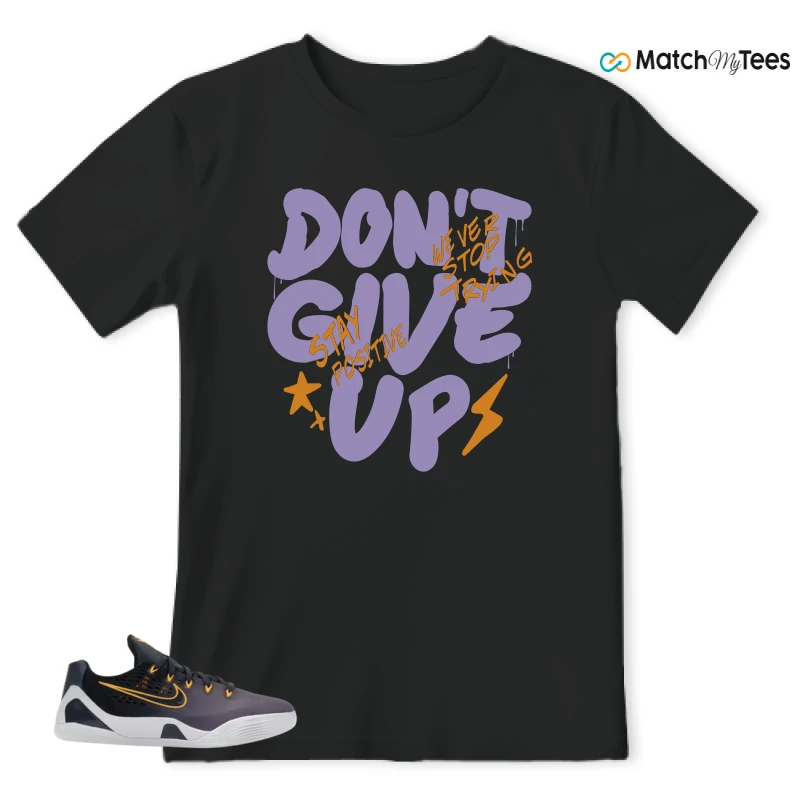 NIKE KOBE 9 EM LOW FADE (GS) SNEAKER Matching Tees t-shirt