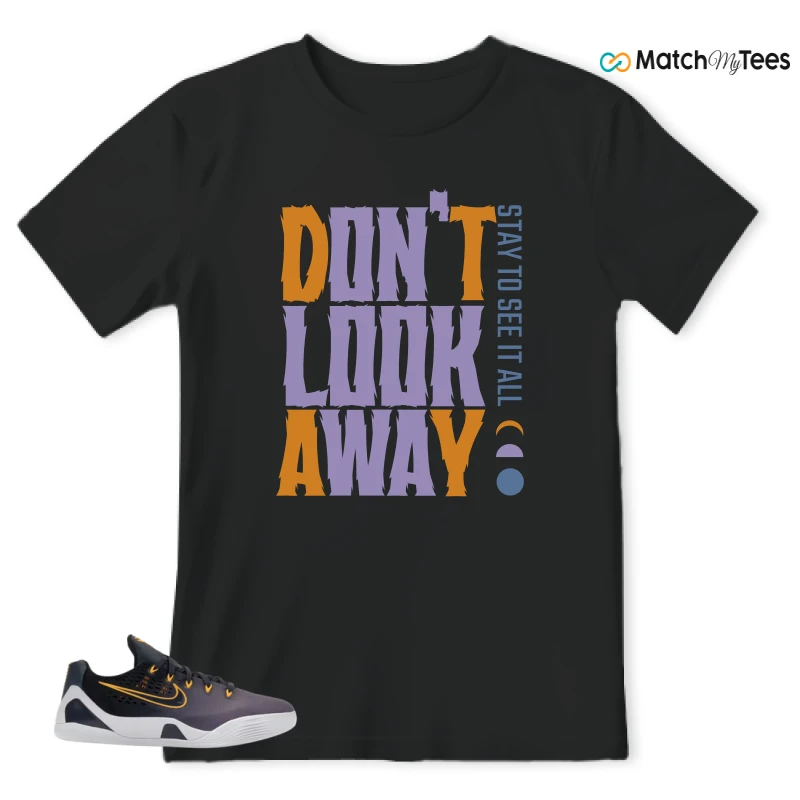 NIKE KOBE 9 EM LOW FADE (GS) SNEAKER Matching Tees t-shirt