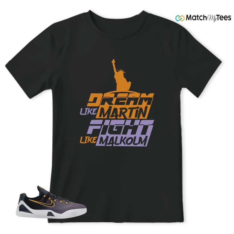 NIKE KOBE 9 EM LOW FADE (GS) SNEAKER Matching Tees t-shirt