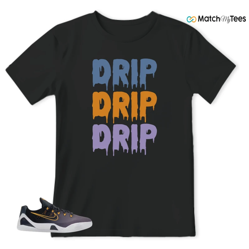 NIKE KOBE 9 EM LOW FADE (GS) SNEAKER Matching Tees t-shirt