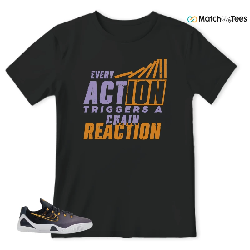 NIKE KOBE 9 EM LOW FADE (GS) SNEAKER Matching Tees t-shirt