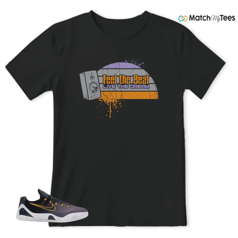 NIKE KOBE 9 EM LOW FADE (GS) SNEAKER Matching Tees t-shirt