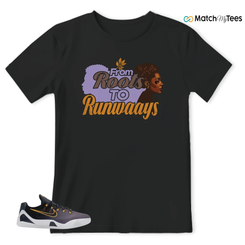 NIKE KOBE 9 EM LOW FADE (GS) SNEAKER Matching Tees t-shirt