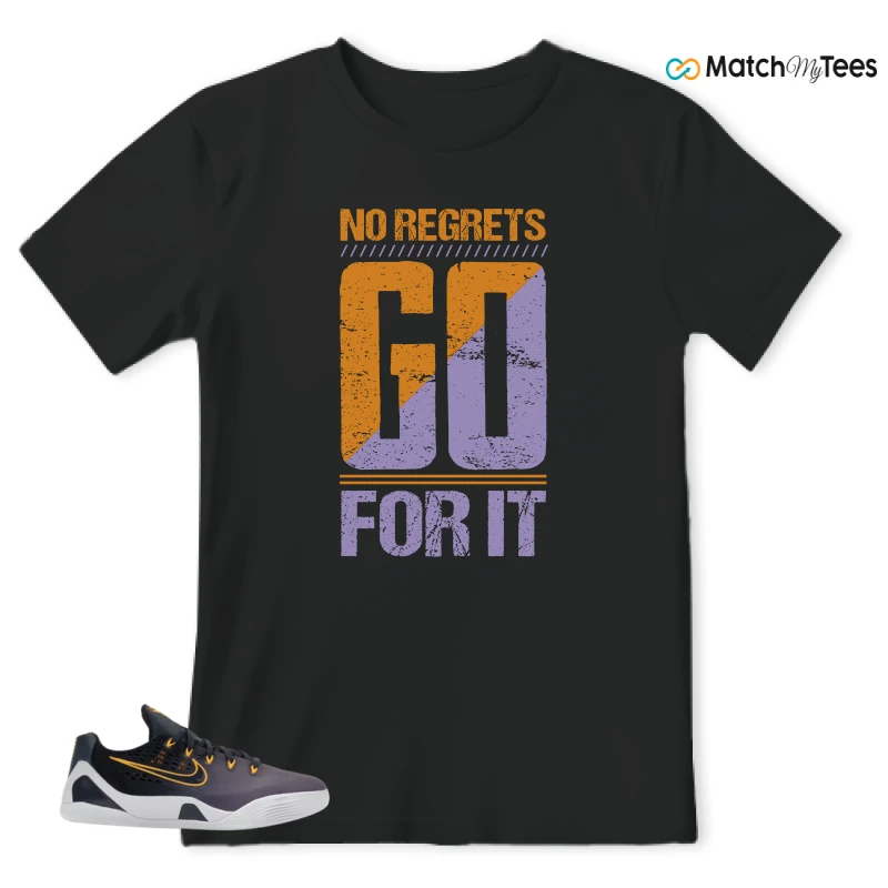 NIKE KOBE 9 EM LOW FADE (GS) SNEAKER Matching Tees t-shirt