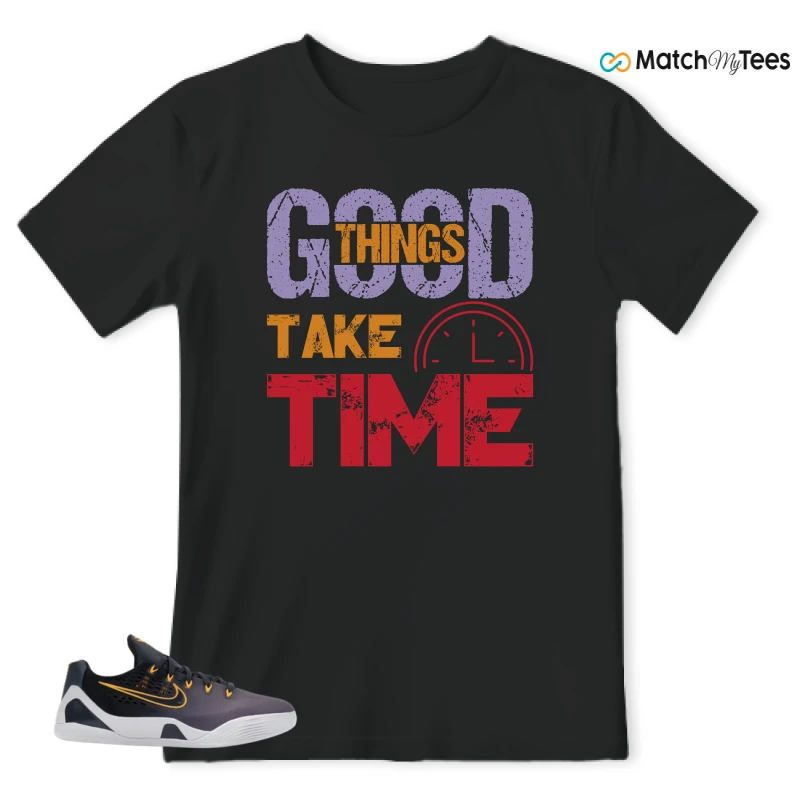 NIKE KOBE 9 EM LOW FADE (GS) SNEAKER Matching Tees t-shirt