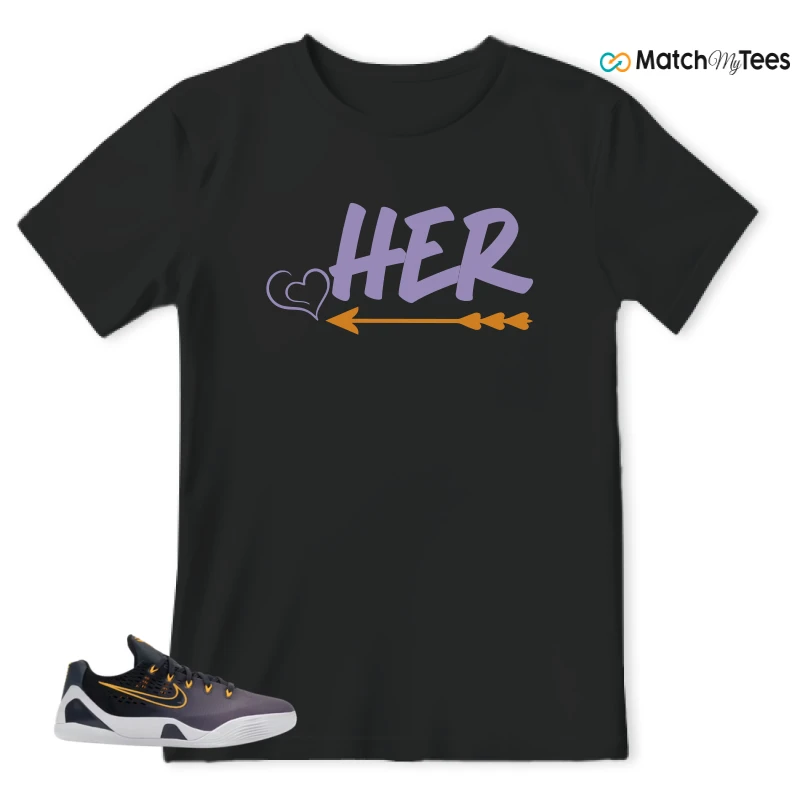NIKE KOBE 9 EM LOW FADE (GS) SNEAKER Matching Tees t-shirt