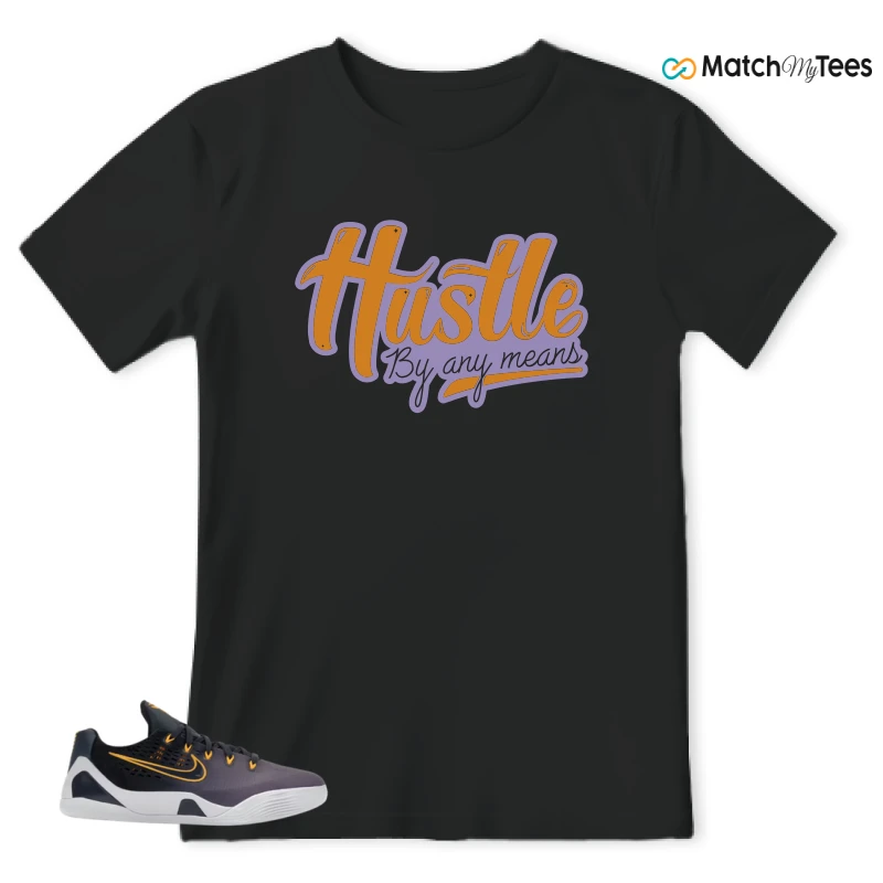 NIKE KOBE 9 EM LOW FADE (GS) SNEAKER Matching Tees t-shirt