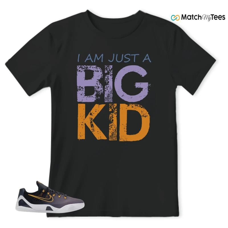 NIKE KOBE 9 EM LOW FADE (GS) SNEAKER Matching Tees t-shirt