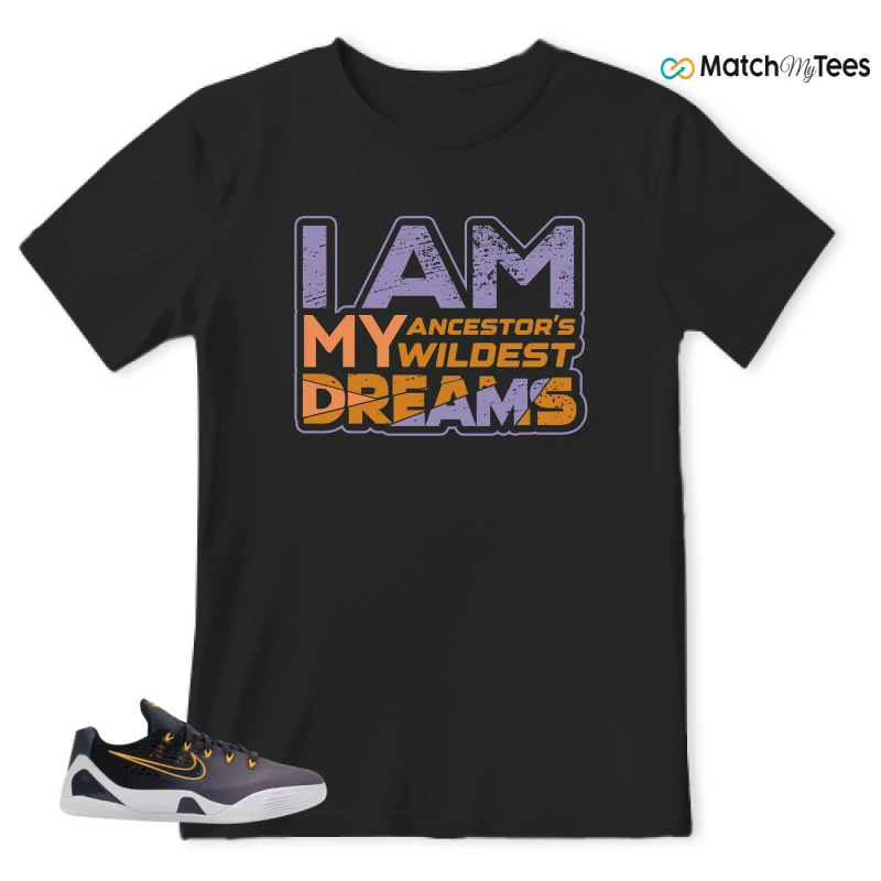 NIKE KOBE 9 EM LOW FADE (GS) SNEAKER Matching Tees t-shirt