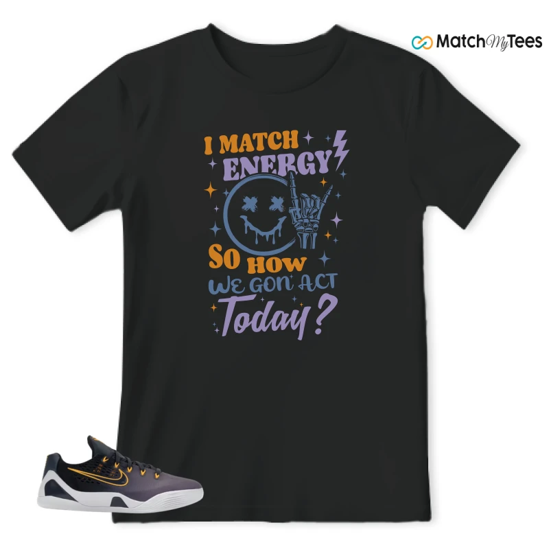 NIKE KOBE 9 EM LOW FADE (GS) SNEAKER Matching Tees t-shirt