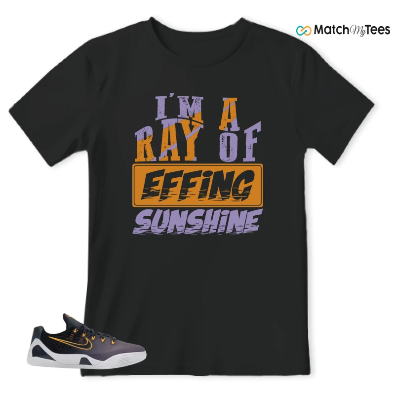 NIKE KOBE 9 EM LOW FADE (GS) SNEAKER Matching Tees t-shirt