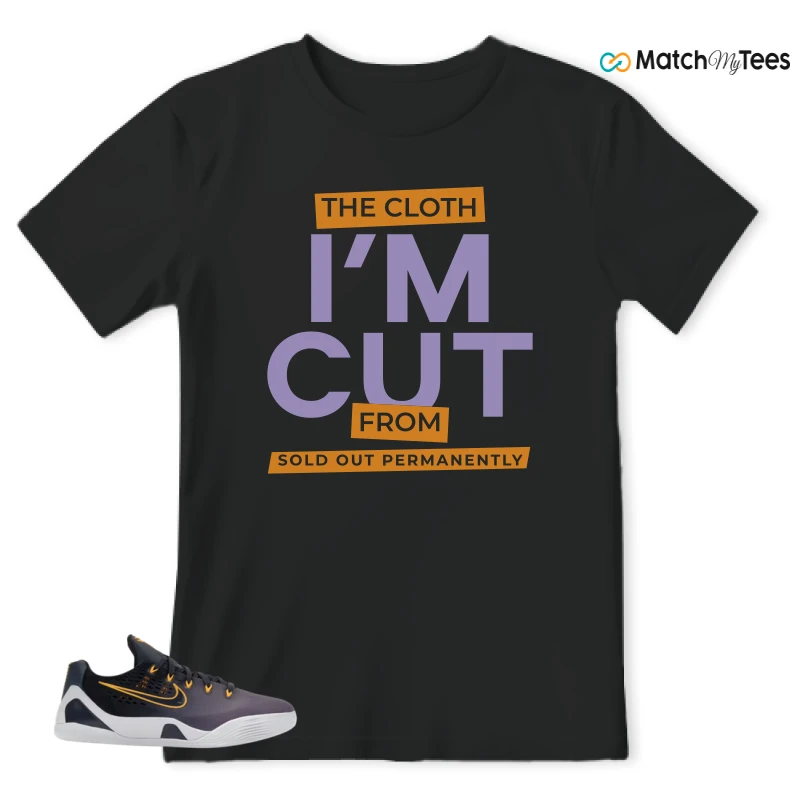 NIKE KOBE 9 EM LOW FADE (GS) SNEAKER Matching Tees t-shirt