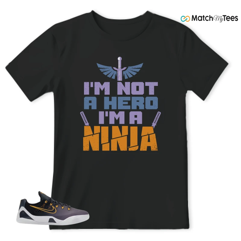 NIKE KOBE 9 EM LOW FADE (GS) SNEAKER Matching Tees t-shirt