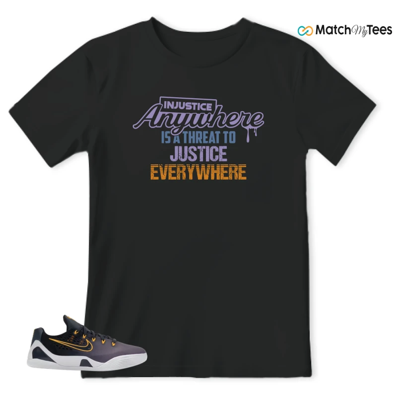 NIKE KOBE 9 EM LOW FADE (GS) SNEAKER Matching Tees t-shirt