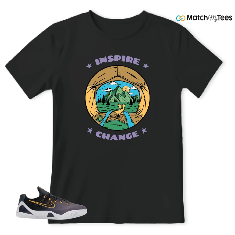 NIKE KOBE 9 EM LOW FADE (GS) SNEAKER Matching Tees t-shirt