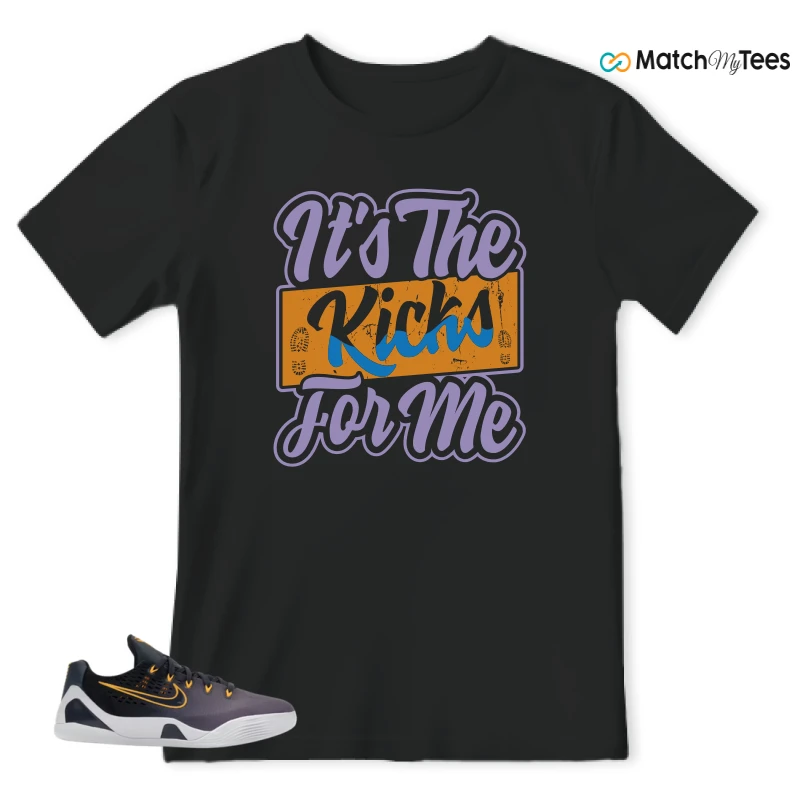 NIKE KOBE 9 EM LOW FADE (GS) SNEAKER Matching Tees t-shirt