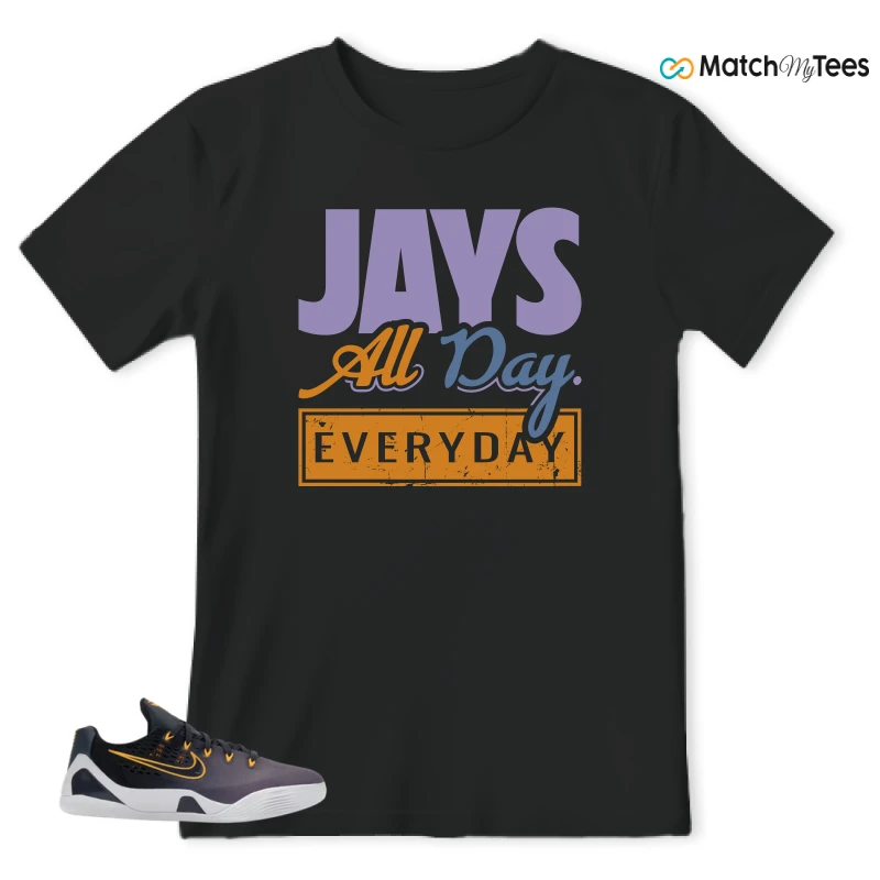 NIKE KOBE 9 EM LOW FADE (GS) SNEAKER Matching Tees t-shirt