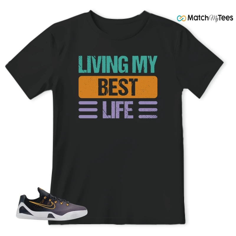 NIKE KOBE 9 EM LOW FADE (GS) SNEAKER Matching Tees t-shirt