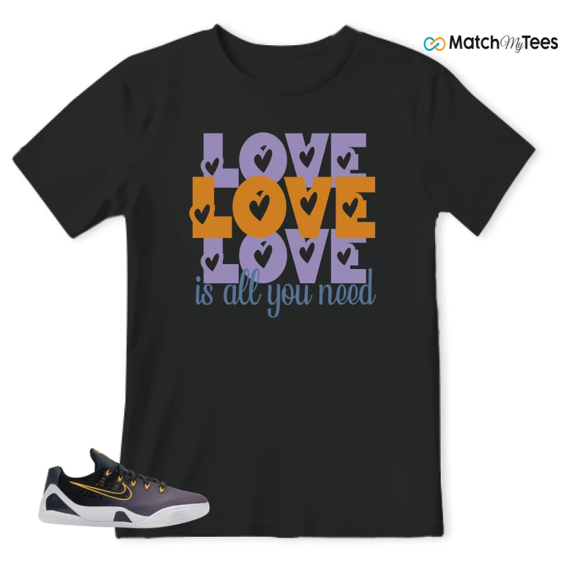 NIKE KOBE 9 EM LOW FADE (GS) SNEAKER Matching Tees t-shirt