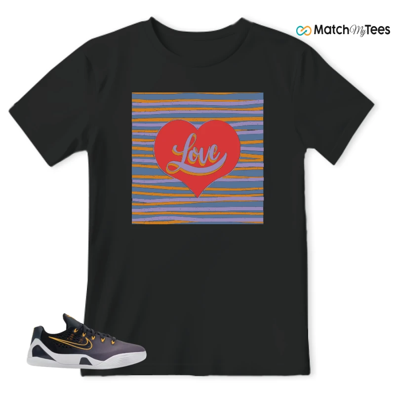 NIKE KOBE 9 EM LOW FADE (GS) SNEAKER Matching Tees t-shirt