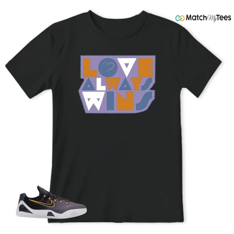 NIKE KOBE 9 EM LOW FADE (GS) SNEAKER Matching Tees t-shirt