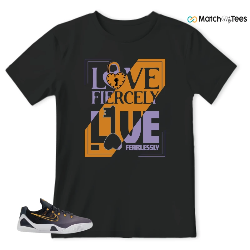 NIKE KOBE 9 EM LOW FADE (GS) SNEAKER Matching Tees t-shirt