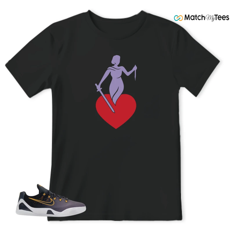 NIKE KOBE 9 EM LOW FADE (GS) SNEAKER Matching Tees t-shirt