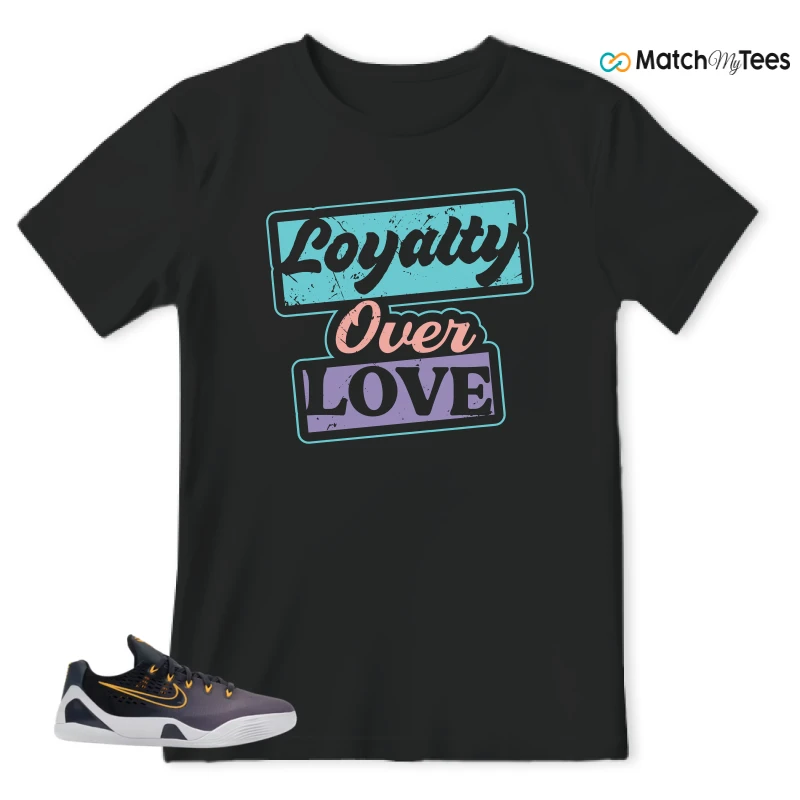 NIKE KOBE 9 EM LOW FADE (GS) SNEAKER Matching Tees t-shirt