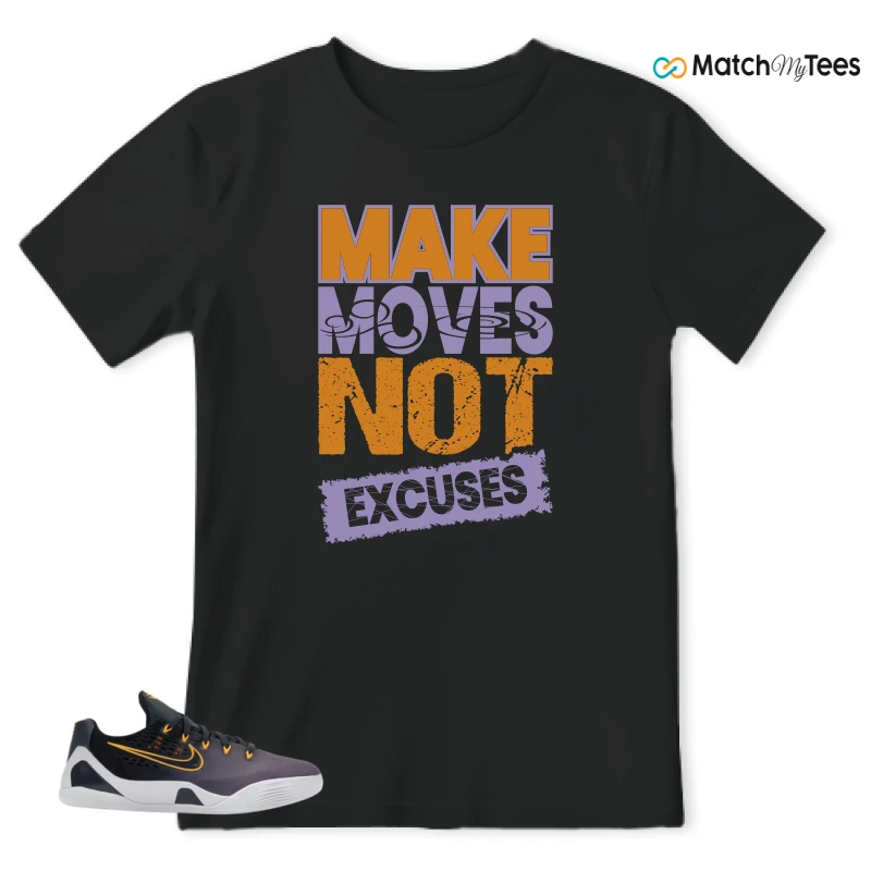 NIKE KOBE 9 EM LOW FADE (GS) SNEAKER Matching Tees t-shirt