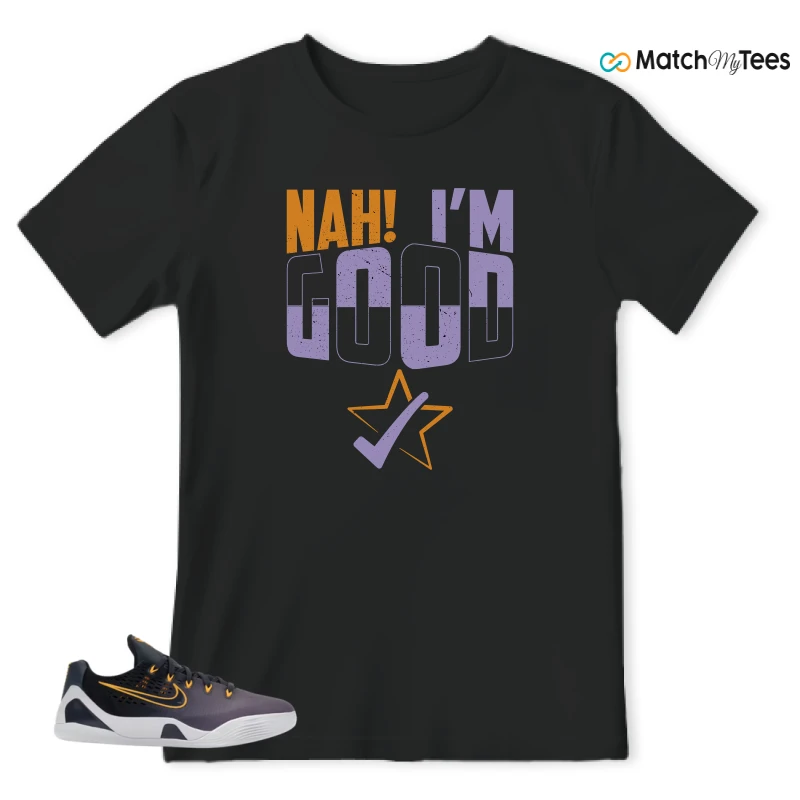 NIKE KOBE 9 EM LOW FADE (GS) SNEAKER Matching Tees t-shirt