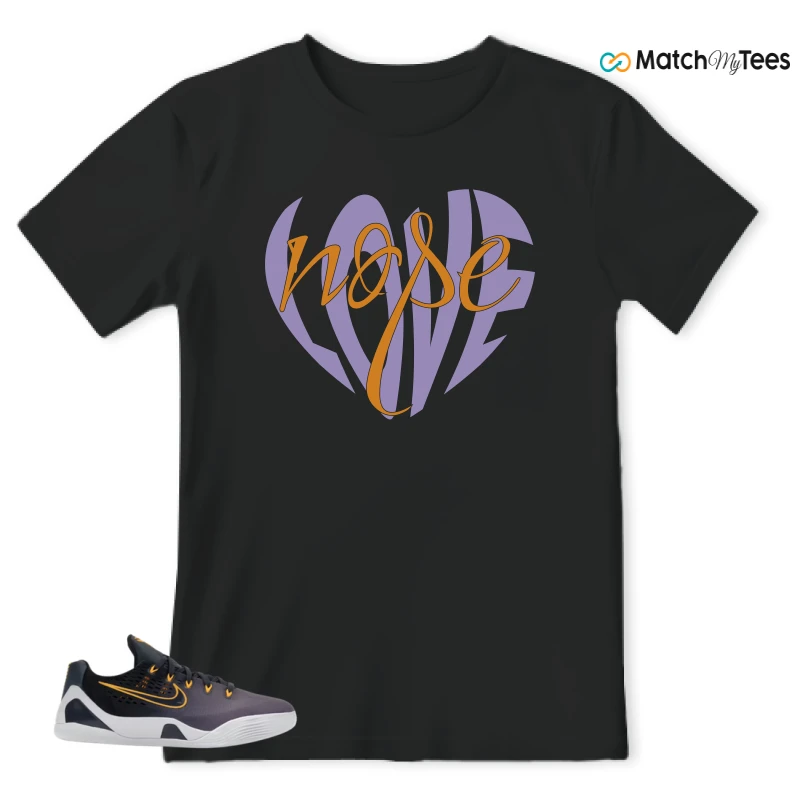 NIKE KOBE 9 EM LOW FADE (GS) SNEAKER Matching Tees t-shirt