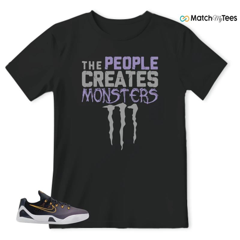 NIKE KOBE 9 EM LOW FADE (GS) SNEAKER Matching Tees t-shirt