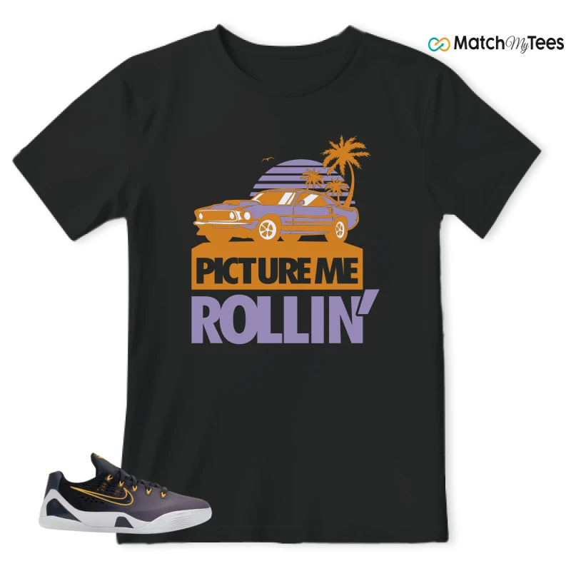 NIKE KOBE 9 EM LOW FADE (GS) SNEAKER Matching Tees t-shirt